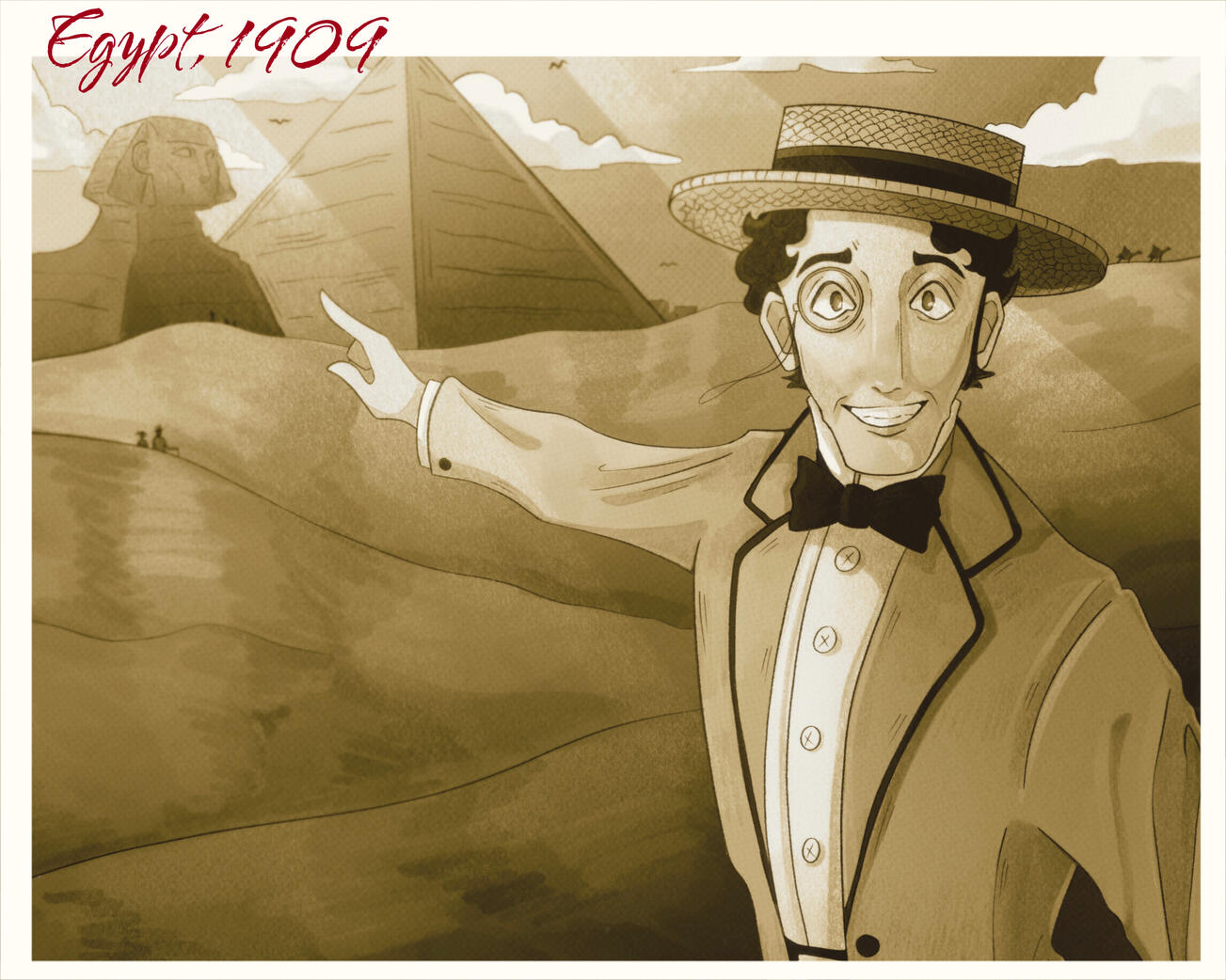 Frank-Westcote Holloway in Egypt, 1909