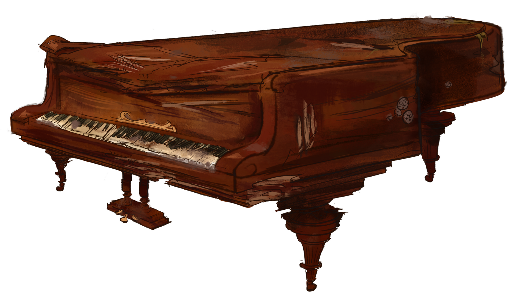 An original Clarent Rex piano.