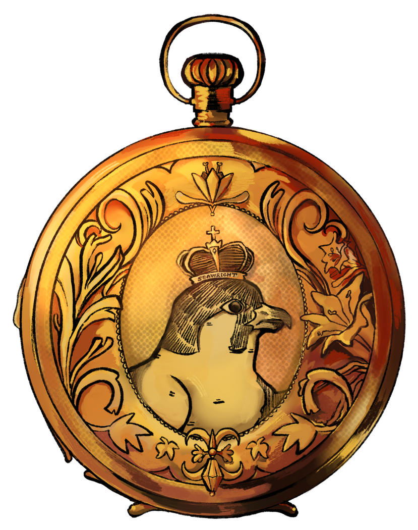 A pocket watch owned by Isidore Seawright.