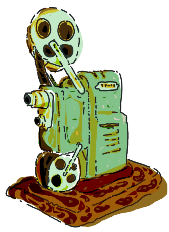 Projector owned by Director Leslie Baynton.